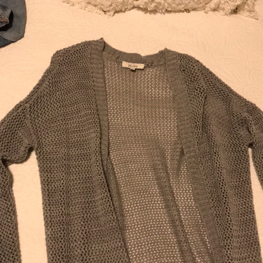 gray mudd cardigan